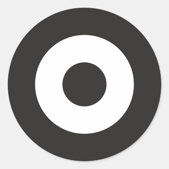 Adesivo Redondo Vinheta redonda de dois modos (Frente)