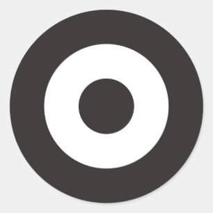 Adesivo Redondo Vinheta redonda de dois modos