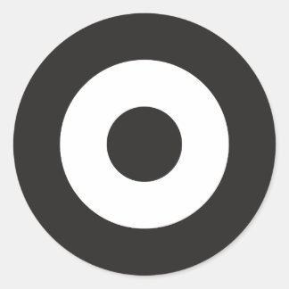 Adesivo Redondo Vinheta redonda de dois modos