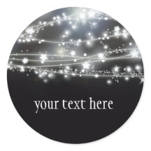 Vinheta redonda de estrelas cintilantes