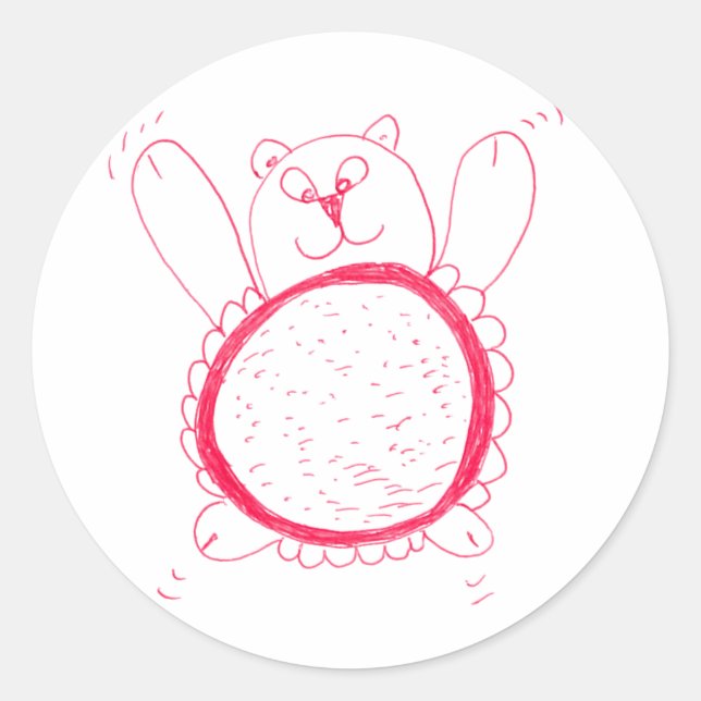 Adesivo Redondo Vinheta redonda de girassol (Frente)