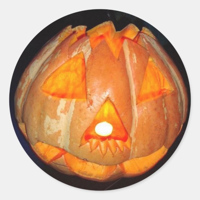 Adesivo Redondo Vinheta redonda de Halloween (Frente)