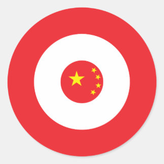 Adesivo Redondo Vinheta redonda de humor chinês