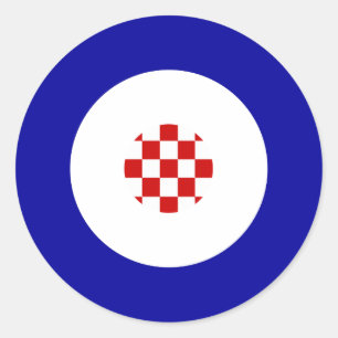 Adesivo Redondo Vinheta-redonda de humor croata