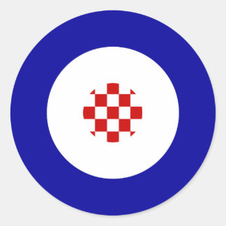 Adesivo Redondo Vinheta-redonda de humor croata