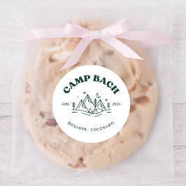 Adesivo Redondo Vinheta-redonda-de-vidro-camp