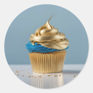 Adesivo Redondo Vinheta redonda decorativa da padaria cupcake