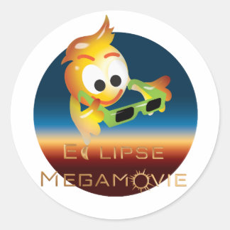 Adesivo Redondo Vinheta redonda divertida EM