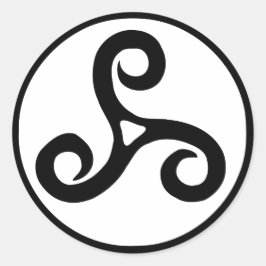 Adesivo Redondo Vinheta redonda espiral celta tribal