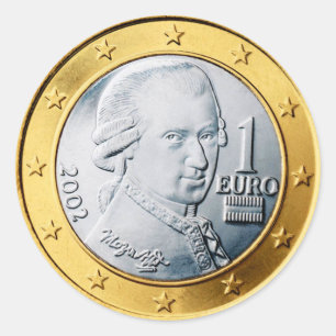 Adesivo Redondo Vinheta redonda Euro Mozart Classic
