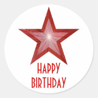 Vinheta redonda "Feliz Aniversário" da Estrela Ver