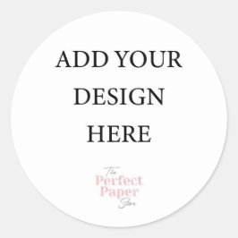 Adesivo Redondo Vinheta redonda grande