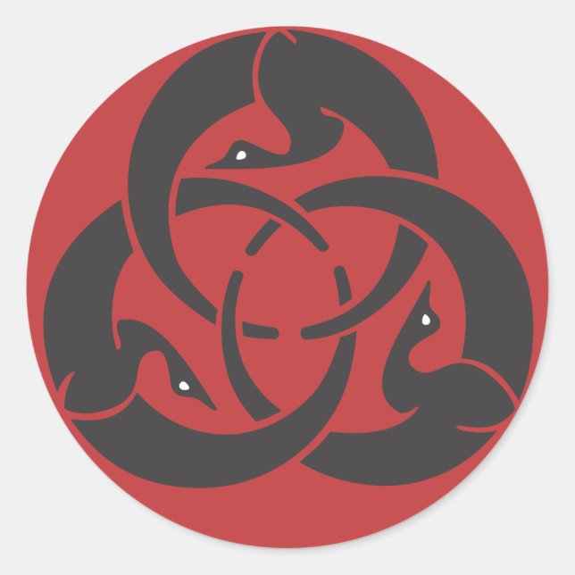 Adesivo Redondo Vinheta redonda Hagakure (Frente)