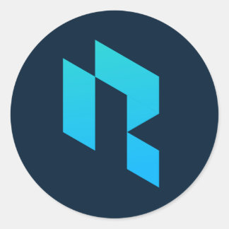 Adesivo Redondo Vinheta redonda para o logotipo de recuperação