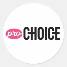 Vinheta redonda Pro-Choice (Folha de 4)