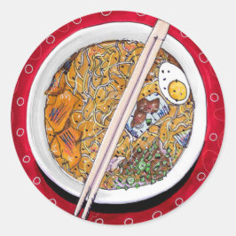 Adesivo Redondo Vinheta redonda "Ramen Bowl"