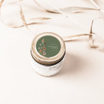 Adesivo Redondo Vinheta redonda verde Floral clássica<br><div class="desc">Pau liso Floral Verde Sage. Este na moda e elegante obrigado de casamento que você enveloz o adesivo redondo clássico do selo contém lindas flores de aquarela pintadas manualmente organizadas como um buquê adorável perfeito para primavera, verão ou casamentos outono. Encontre itens correspondentes na Coleção de Casamento de Bóvora Verde...</div>