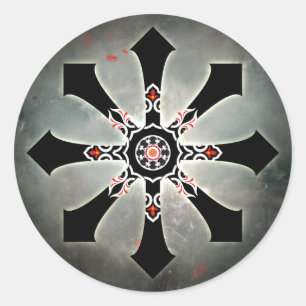 Adesivo Redondo Vinheta Revisória do Caos