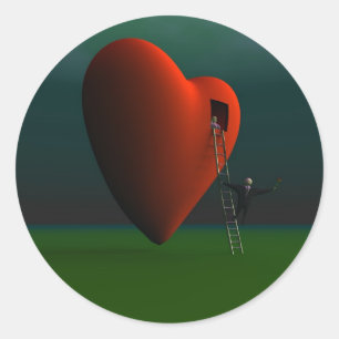 Adesivo Redondo Vinheta Romancista