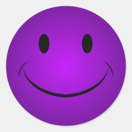 Adesivo Redondo Vinheta Roxo