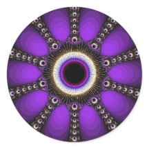 Vinheta Roxo Fractal Geométrico