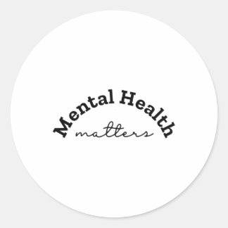 Adesivo Redondo Vinheta S para saúde mental24