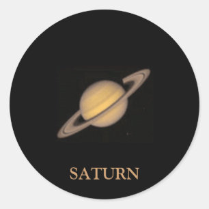 Adesivo Redondo Vinheta Saturno