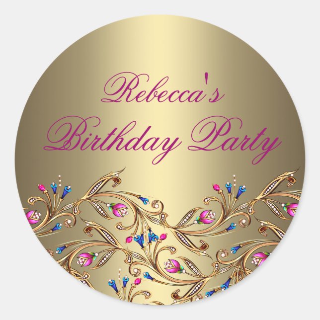 Adesivo Redondo Vinheta/selo dourada embebida em elétrodo (Frente)