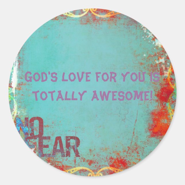 Adesivo Redondo Vinheta Sem Medo (Frente)