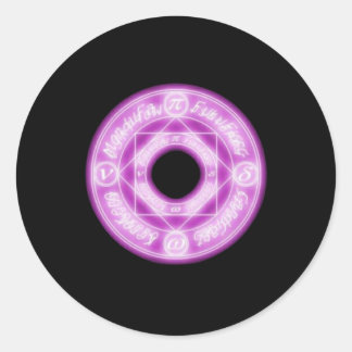 Adesivo Redondo Vinheta Sinal Magical9
