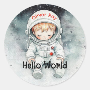 Adesivo Redondo Vinheta Snooze Cósmica