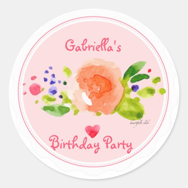 Adesivo Redondo Vinheta Solarny Watercolor (Frente)