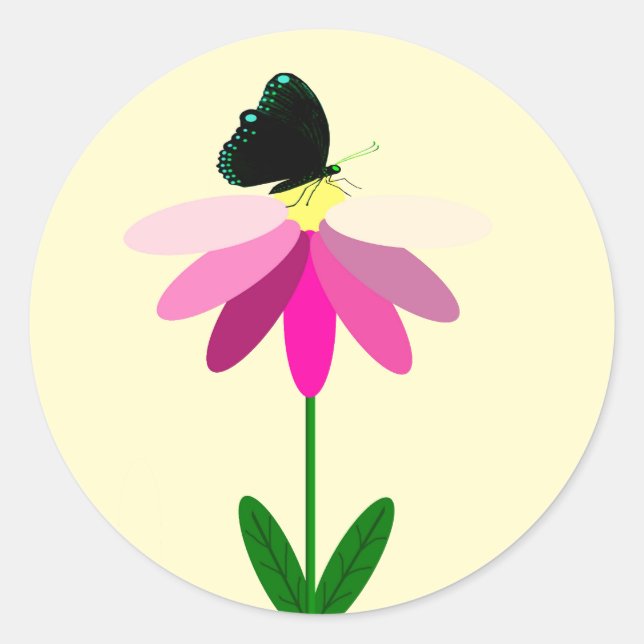 Adesivo Redondo Vinheta Solstício de Verão (Frente)