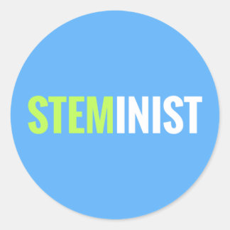 Adesivo Redondo Vinheta STEMinist - Arredondar