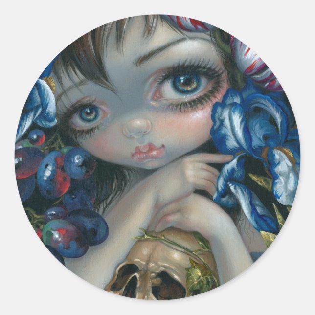 Adesivo Redondo Vinheta "Stilleven VII: Bloesem" (Frente)