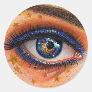 Adesivo Redondo Vinheta "Supernova"