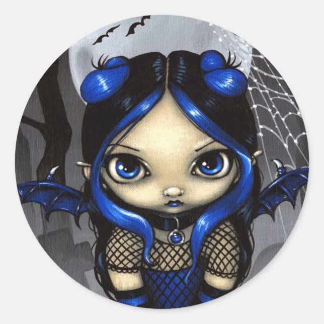 Adesivo Redondo Vinheta "Uma Pequena Bateria" (Frente)