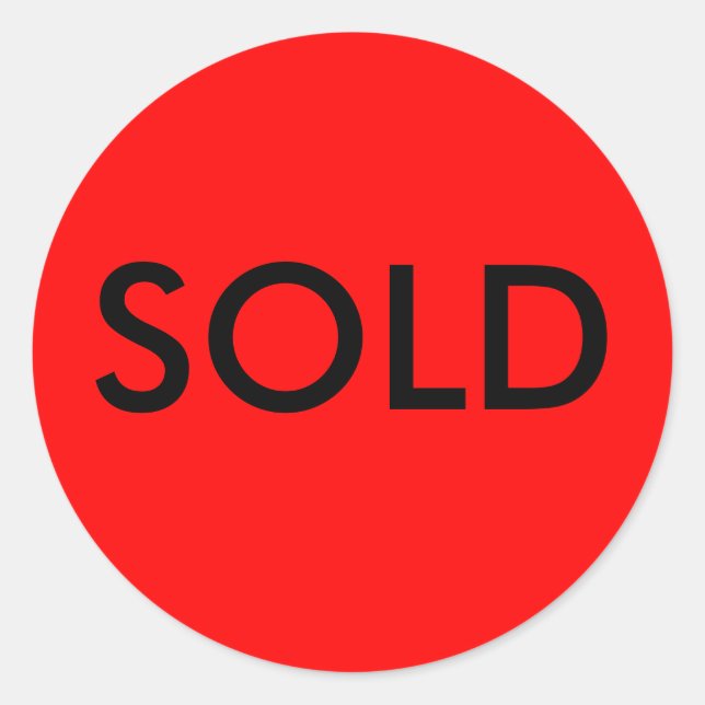 Adesivo Redondo Vinheta VENDIDA (Frente)