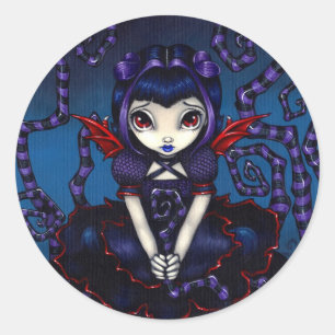 Adesivo Redondo Vinheta "Violet Algumas Vezes"