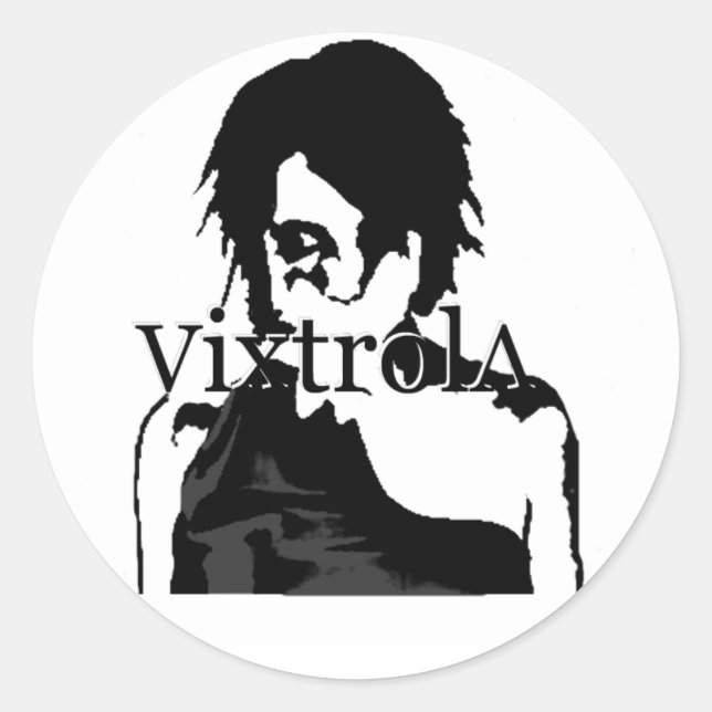Adesivo Redondo vinheta víxtrola (Frente)