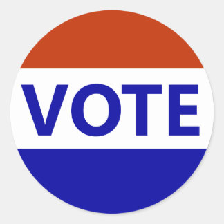 Adesivo Redondo Vinheta VOTO