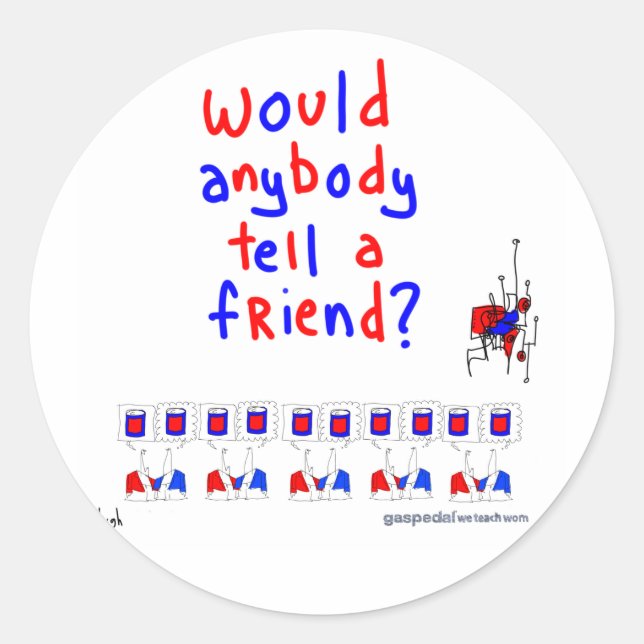 Adesivo Redondo Vinheta WOM (Frente)