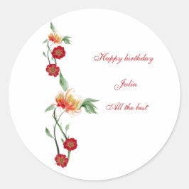 Adesivo Redondo Vinhetas