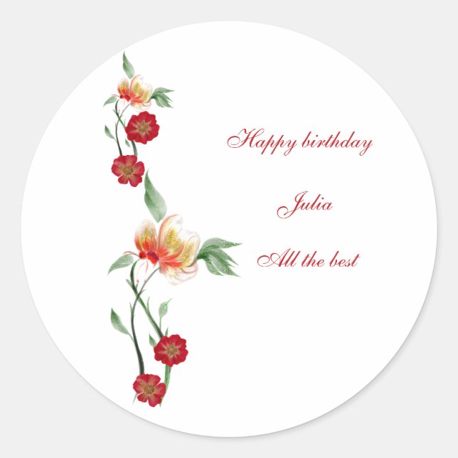 Adesivo Redondo Vinhetas (Frente)