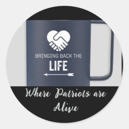 Adesivo Redondo Vinhetas