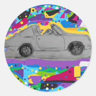 Adesivo Redondo Vinhetas