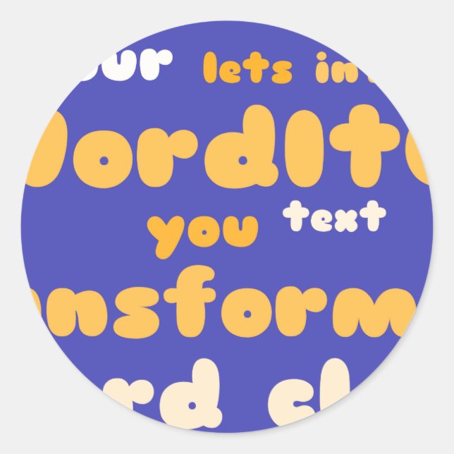 Adesivo Redondo Vinhetas (Frente)