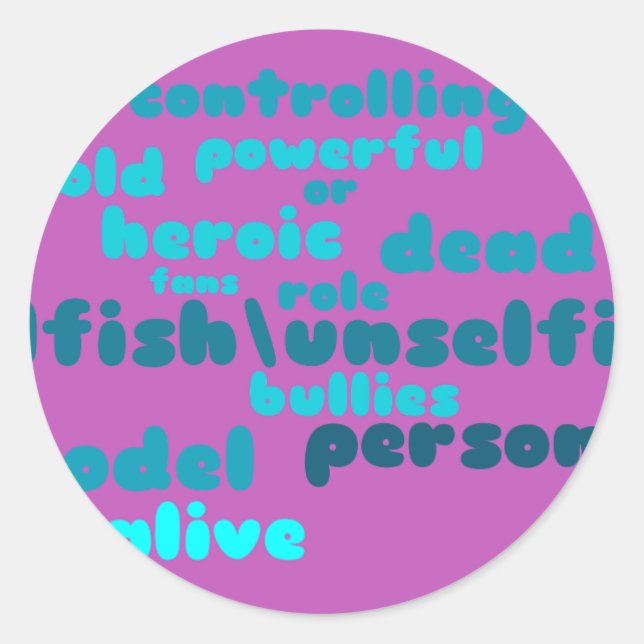 Adesivo Redondo Vinhetas (Frente)