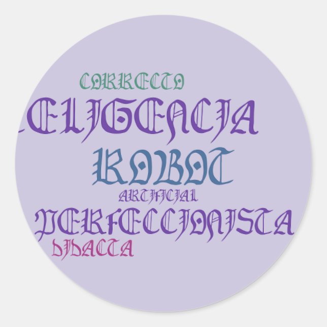 Adesivo Redondo Vinhetas (Frente)