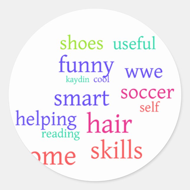 Adesivo Redondo Vinhetas (Frente)